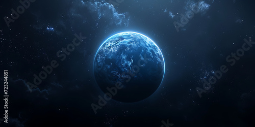 image of a blue planet in