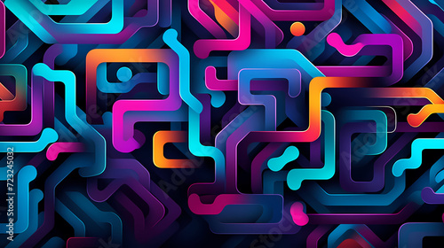 Abstract seamless doodle background, artistic background