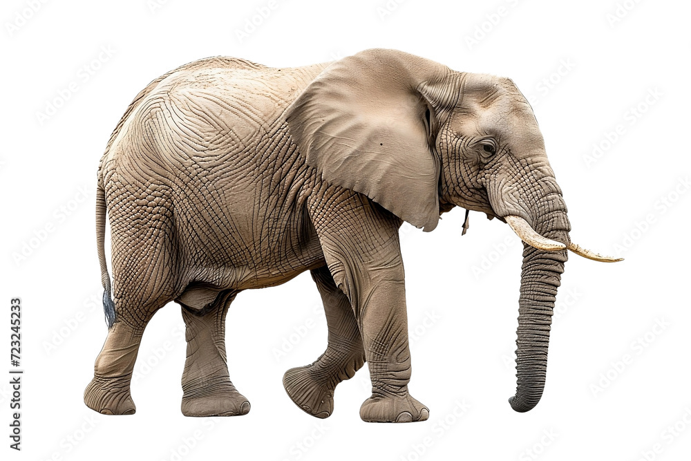 Fototapeta premium Elefante gris aislado