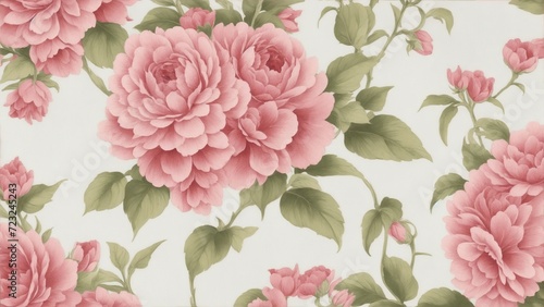 vintage wallpaper with flowers background