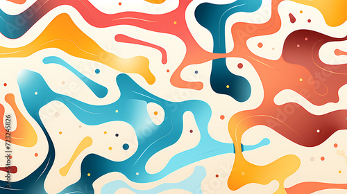 Abstract seamless doodle background, artistic background