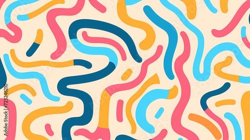 Abstract seamless doodle background, artistic background