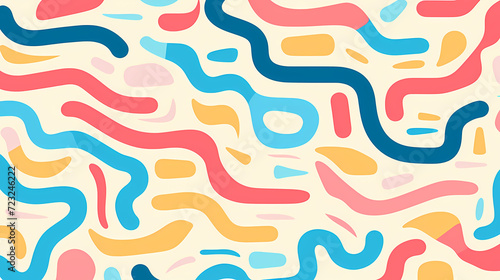 Abstract seamless doodle background, artistic background