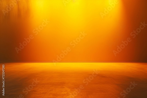 solid abstract glowing yellow gradient studio wall