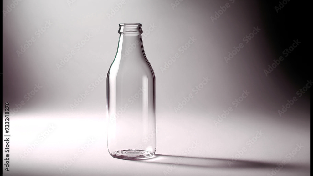 Elegant Empty Glass Bottle Elegant Empty Glass Bottle