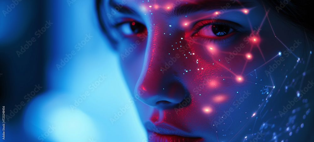 A robot with facial recognition and human identification technology A robot with facial recognition and human identification technology