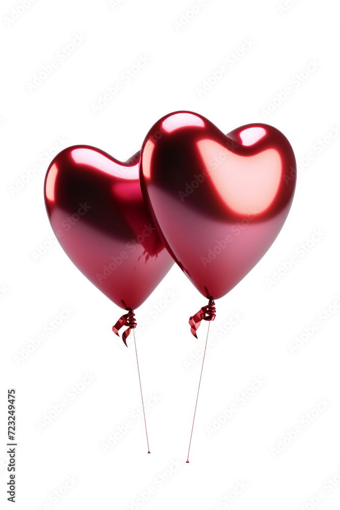 2 shiny heart shaped balloons 2 shiny heart shaped balloons