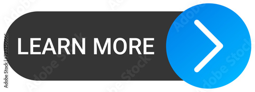 Learn More Web UI Button Elements Isolated On White Background