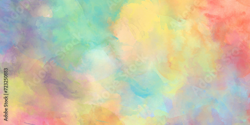 Abstract bright and shinny lovely soft color watercolor background, Colorful and bright watercolor background texture with grunge watercolor splashes, beautiful light colorful watercolor background.