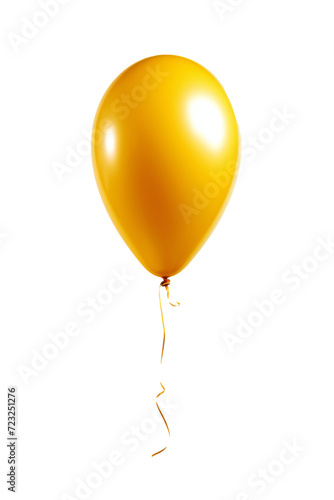 yellow balloon isolated