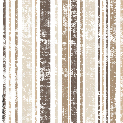 Seamless Brown and white farmhouse style stripes texture. vertical stripe texture background pattern.simple brown theme stripe patterns.