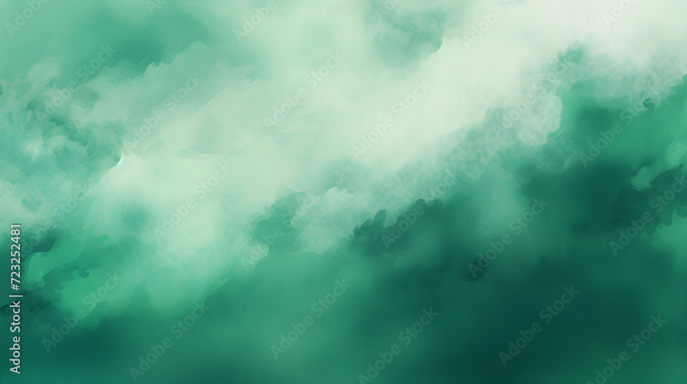 Fototapeta premium emerald green cloud print