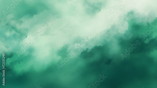 emerald green cloud print