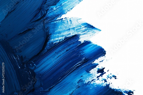 blue brush stroke frame photo