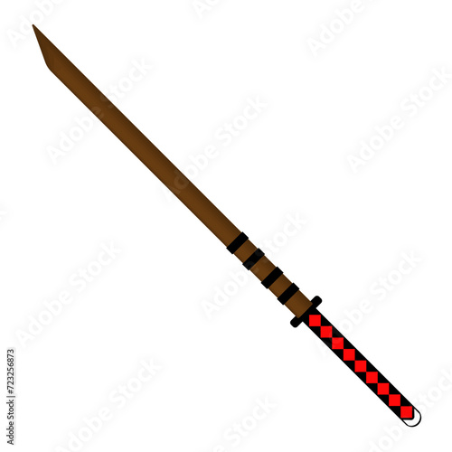 Katana in sheath line icon. Blade, weapon, blood, murder, steel, tip, sheath, blade, wound. Vector icon for business and advertising