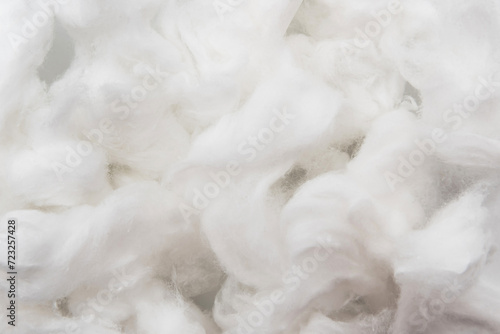 Texture of medical cotton close-up. Cotton wool. Health. Medicine