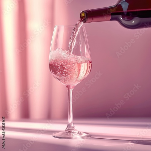 pouring wine into glass