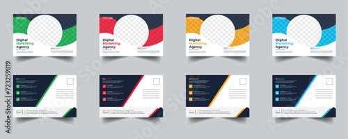 Modern Creative Corporate Post Card Template, Vector Template for Opening Invitation Editable, Professional Business Postcard Design, Event Card Design, Invitation Design, Direct Mail EDDM Template