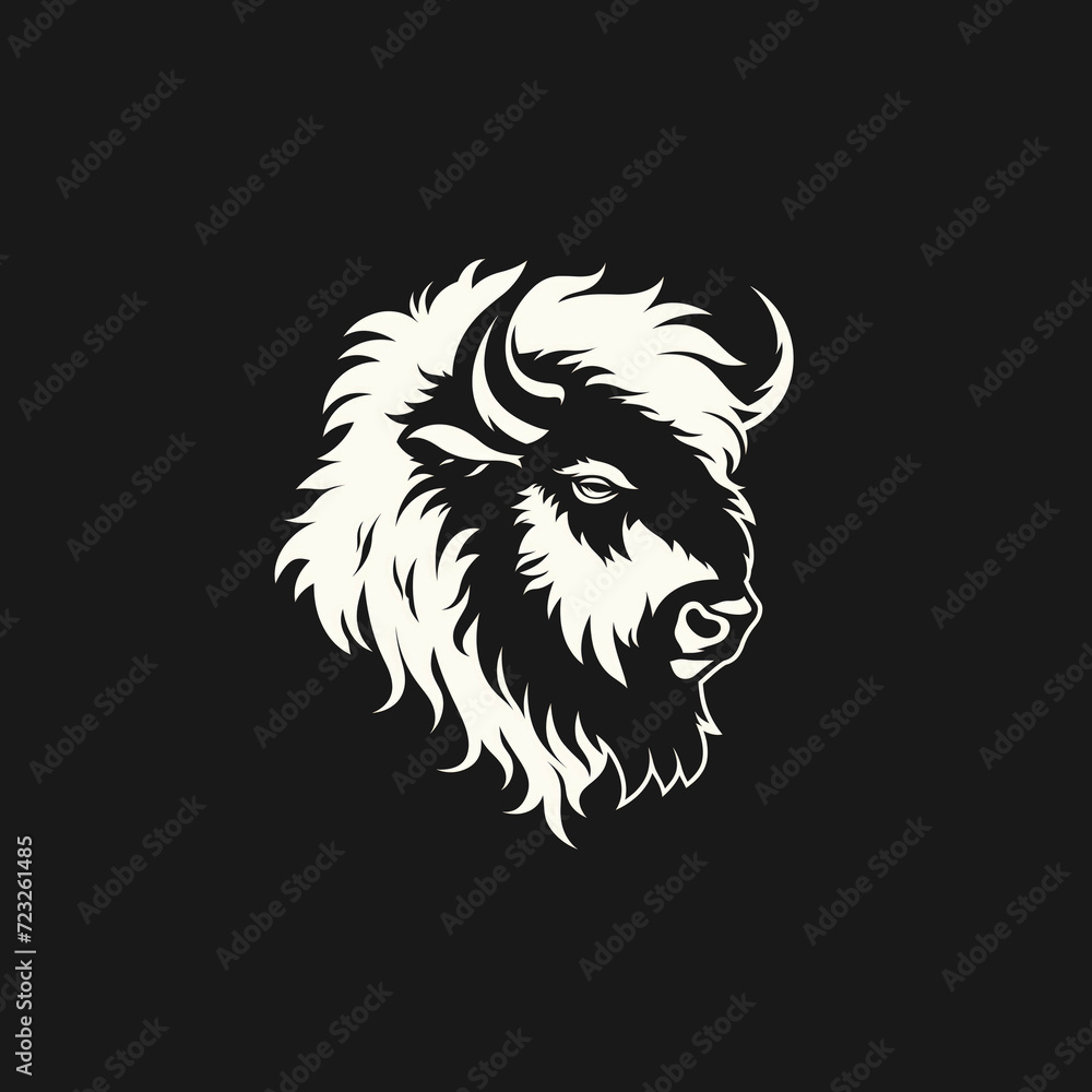 Fototapeta premium buffalo illustration