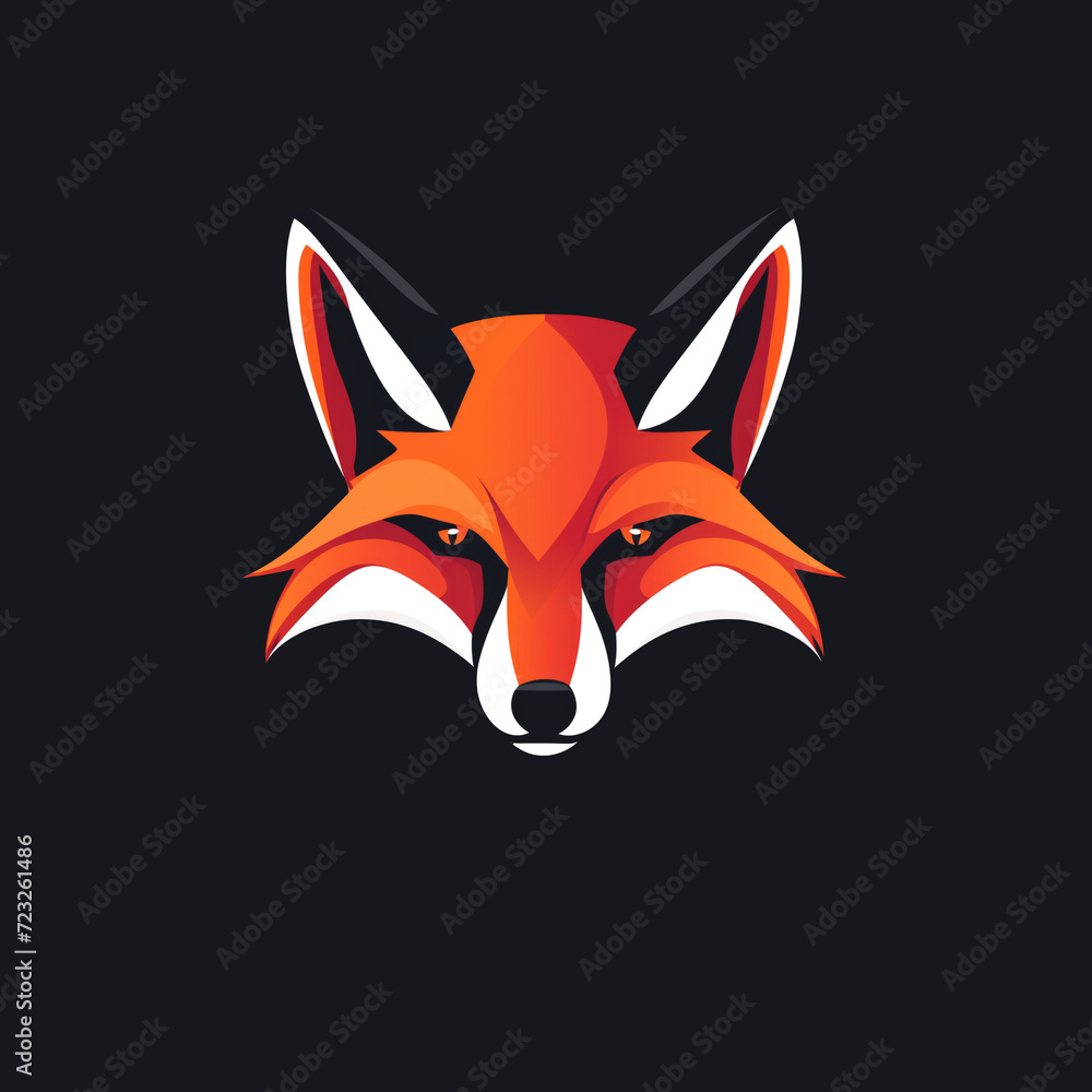 Obraz premium red fox illustration