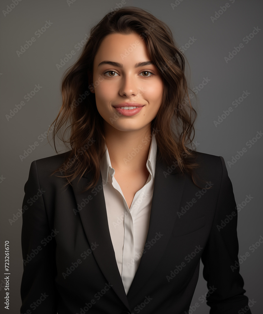 Smiling woman, beautiful professional portrait Smiling woman, beautiful professional portrait
