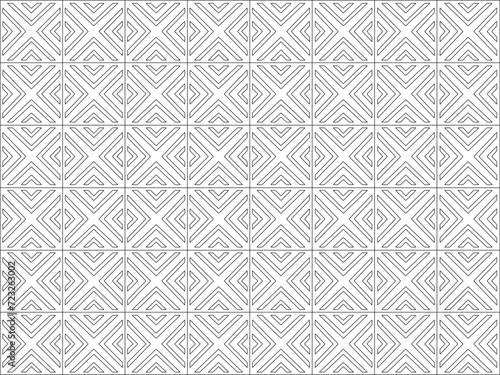 Vector sketch illustration of traditional ethnic vintage abstract background pattern design