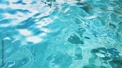 Water with turquoise foam