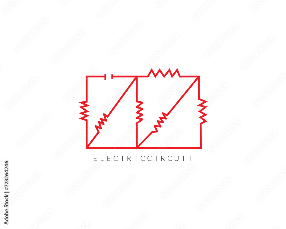Electric curkit logo design with vector. Electric curkit logo design with vector.