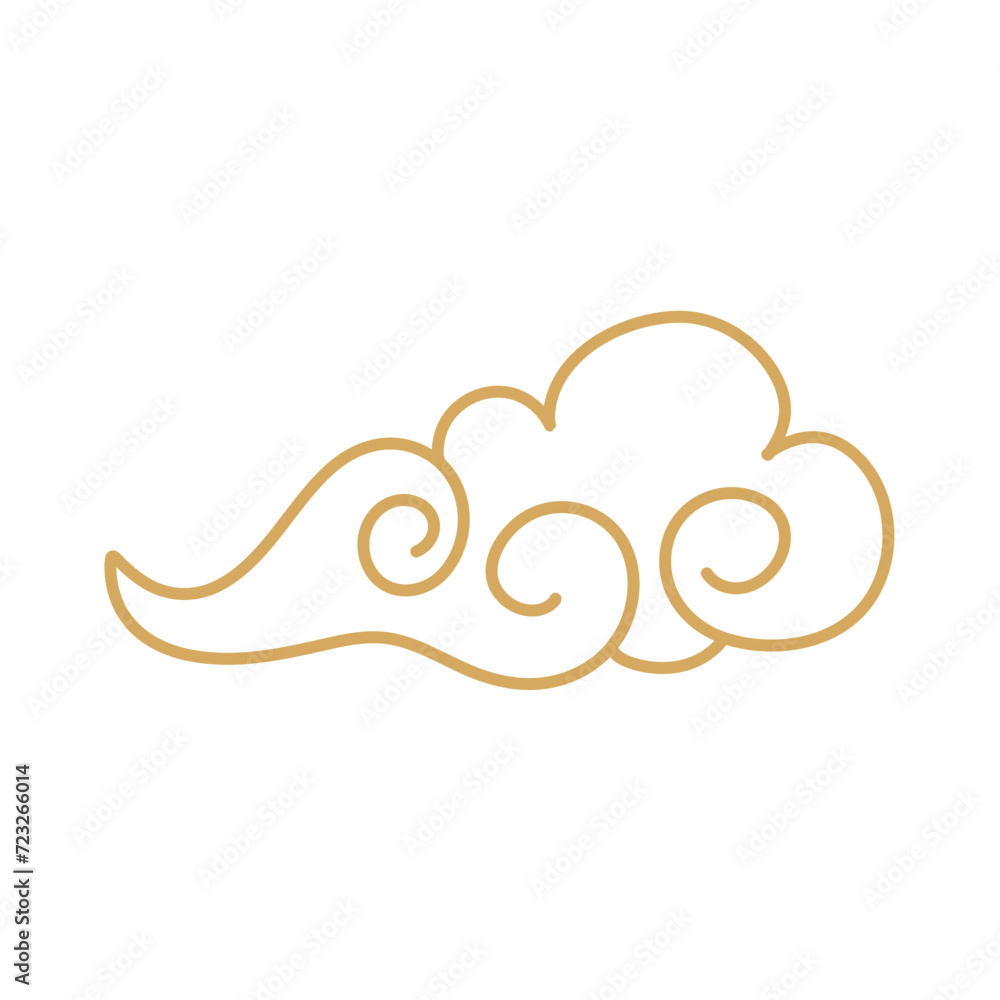 Hand drawn Chinese clouds 