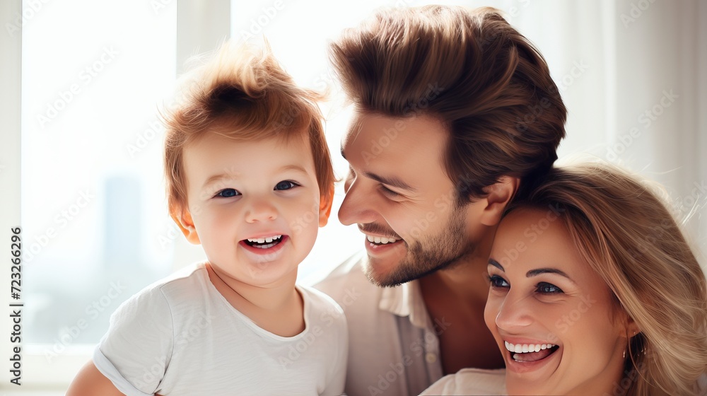 Young family with little son having fun together Young family with little son having fun together