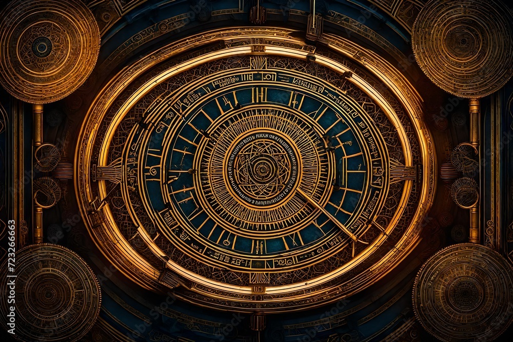 Obraz premium background with circles