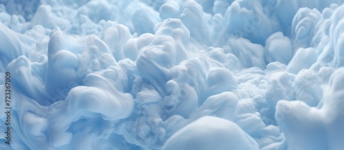 foam background on blue photo