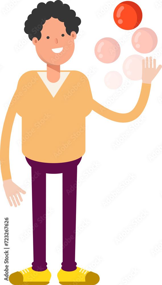 Man Character Playing Ball
Man Character Playing Ball