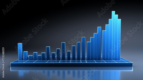 Growing blue graph