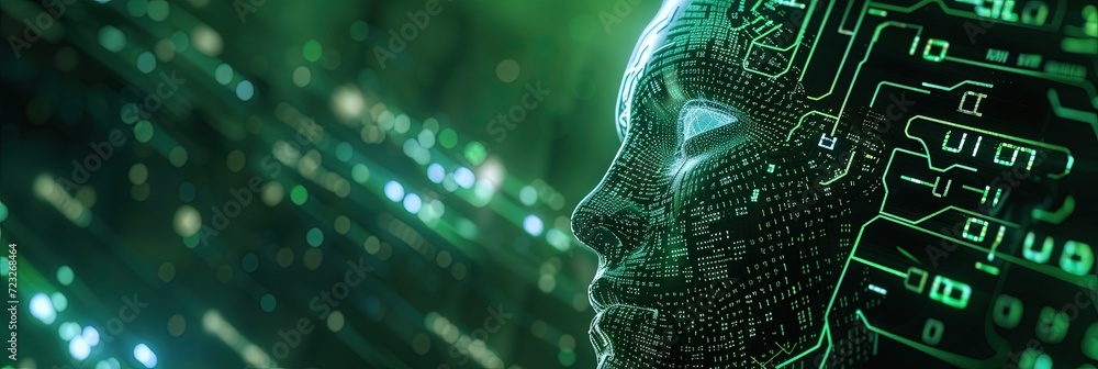 Artificial intelligence concept for machine learning and advanced ...
