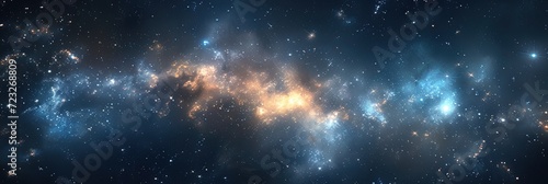 outer space universe panoramic photo