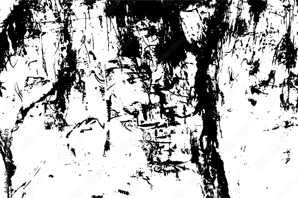 Obraz premium Rustic grunge vector texture with grain and stains. Abstract noise background. Weathered surface. Dirty and damaged. Detailed rough backdrop. Vector graphic illustration with transparent white. EPS10.
