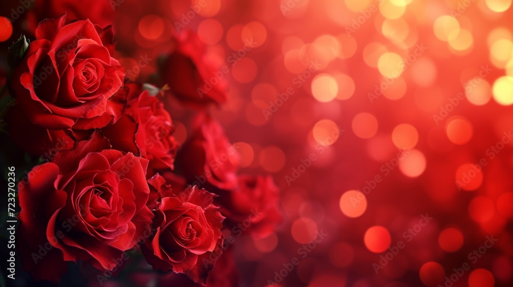 Red roses background, Valentine's Day concept Red roses background, Valentine's Day concept