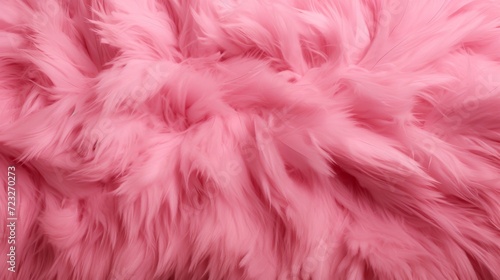 flat pink fur carpet rug background, copy space, 16:9