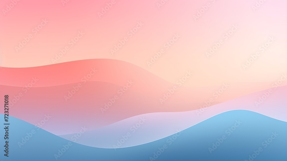 Illustration of landscape gradient pastel wallpaper abstract background generative ai