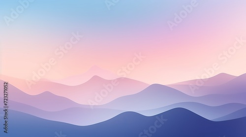 Illustration of landscape gradient pastel wallpaper abstract background generative ai © Shabnam