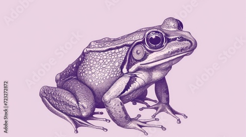  a drawing of a frog sitting on top of a piece of paper next to a pen and ink drawing of a frog sitting on top of a piece of paper.