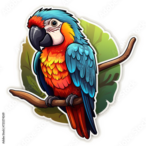 A Parrot Sticker  photo