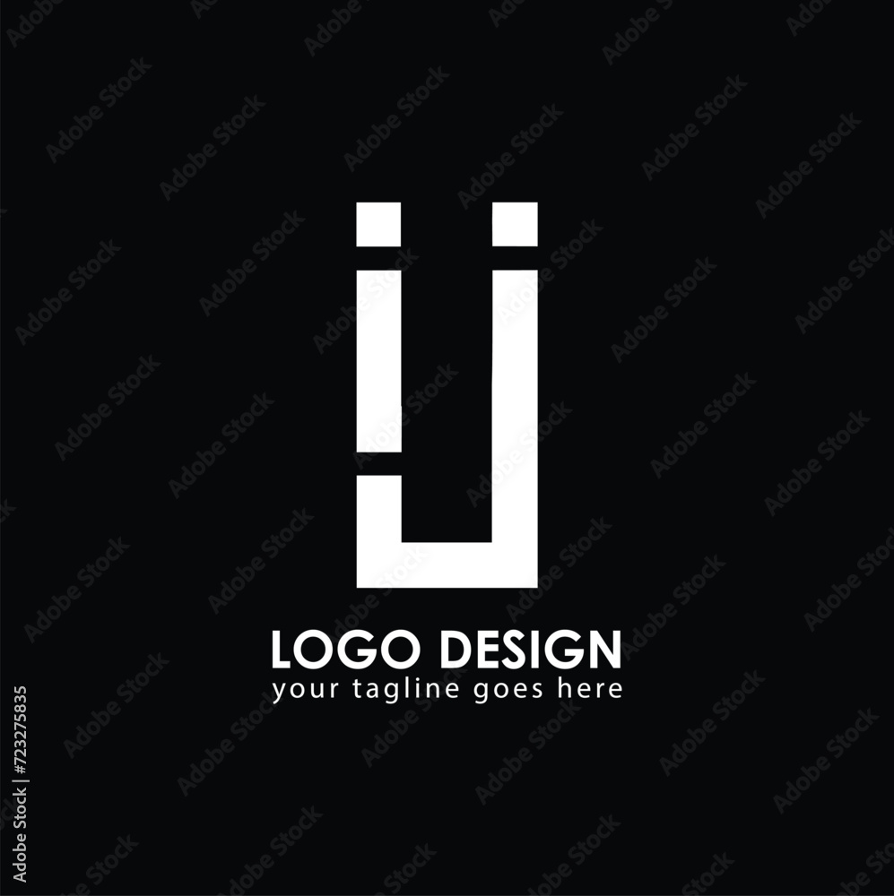 IJ IJ Logo Design, Creative Minimal Letter IJ IJ Monogram