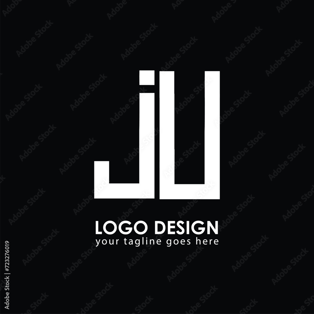 JU JU Logo Design, Creative Minimal Letter JU JU Monogram JU JU Logo Design, Creative Minimal Letter JU JU Monogram