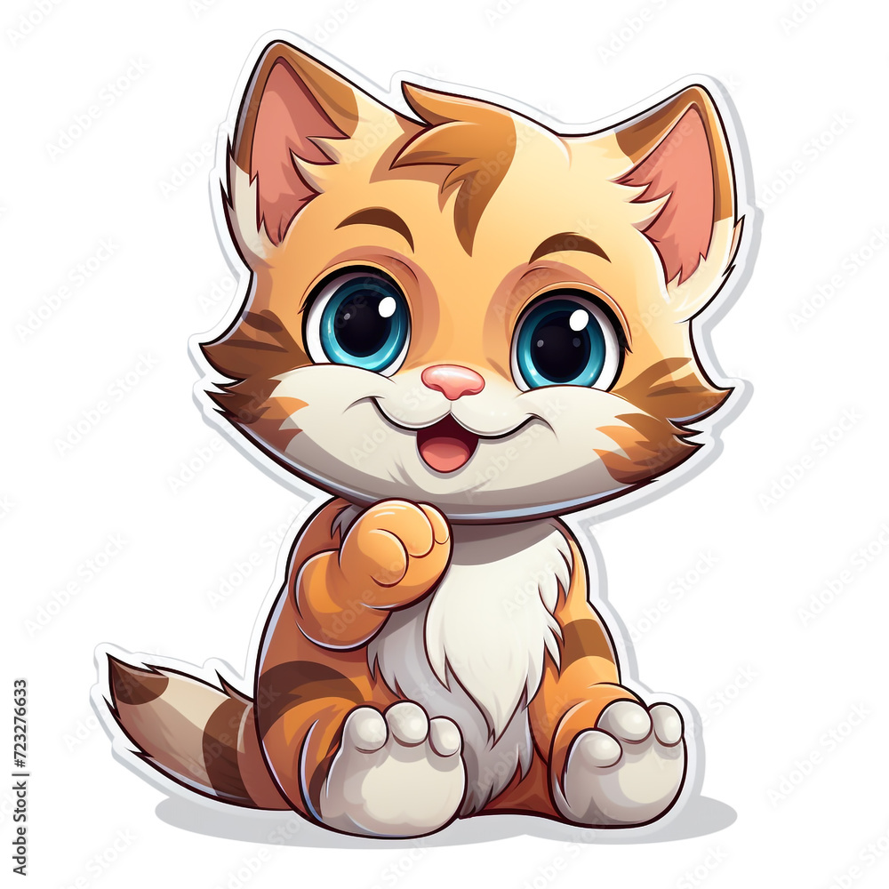 A Cute Cat Sticker