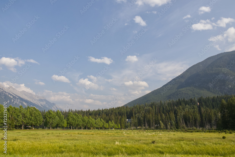 A Smoky Summer Day at Banff National Park