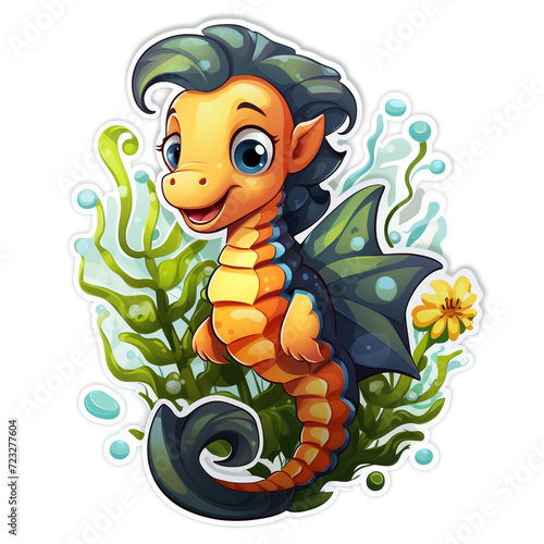 A Seahorse Sticker photo