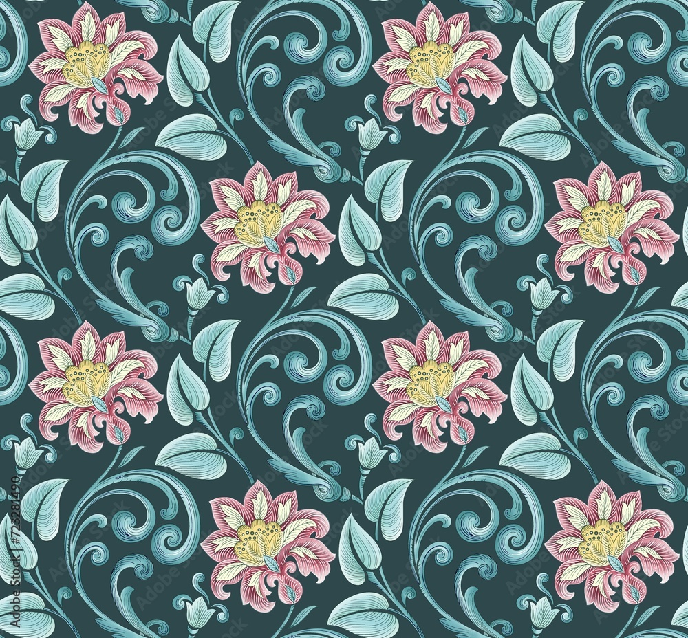 floral worked with ethnic style floral worked with ethnic style