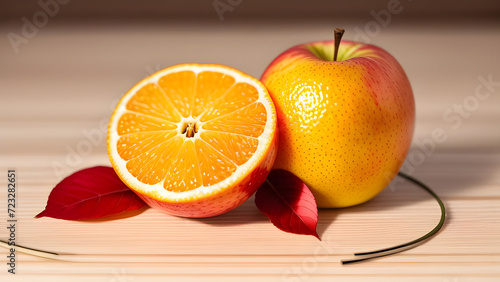 orange and lemon